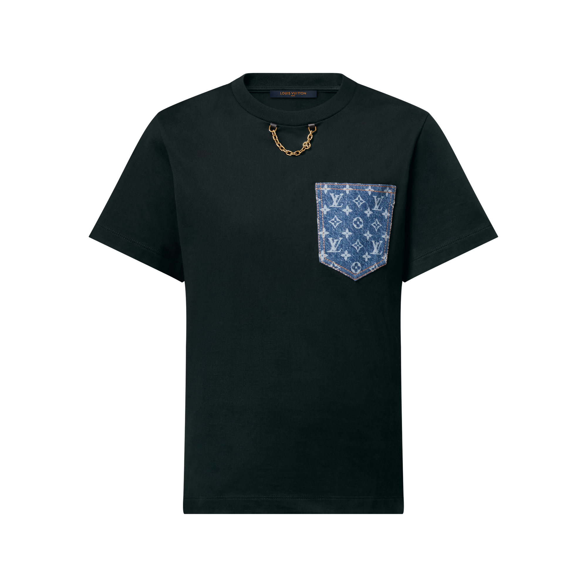 【LOUIS VUITTON】ワッペン装飾 ロングTシャツ／XS LOUIS VUITTON ルイ・ヴィトン/LVワッペンTシャツ/ブルー/XL/RM151M